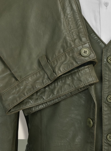 Pure Leather Basicallo Green Suit