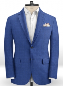 Italian Linen Cobalt Blue Jacket