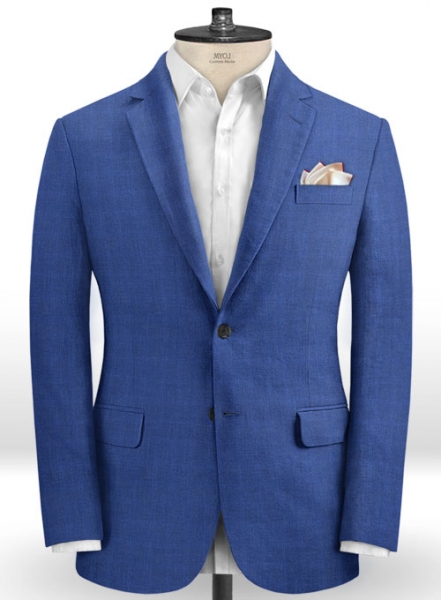 Italian Linen Cobalt Blue Jacket