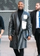 Michael B Jordan Leather Long Coat