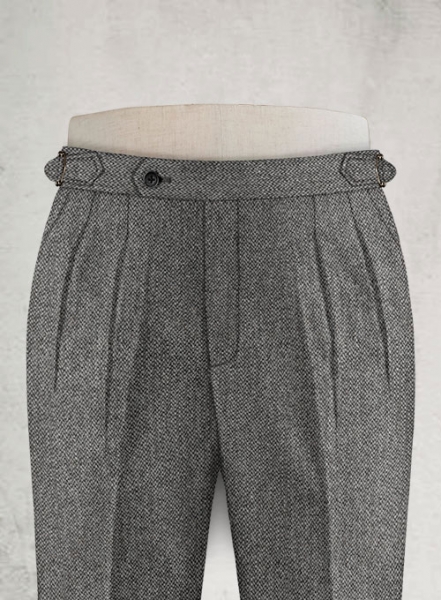 Harris Tweed Barley Gray Highland Trousers