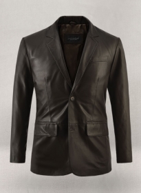 Soft Louis Brown Leather Blazer