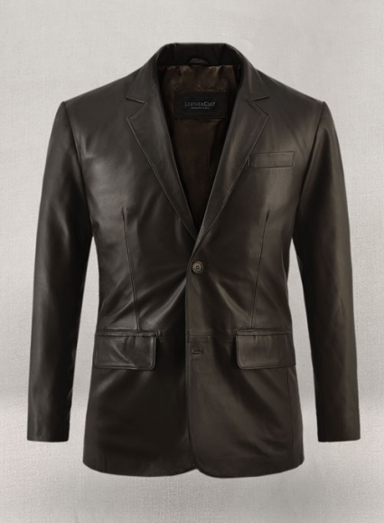 Soft Louis Brown Leather Blazer