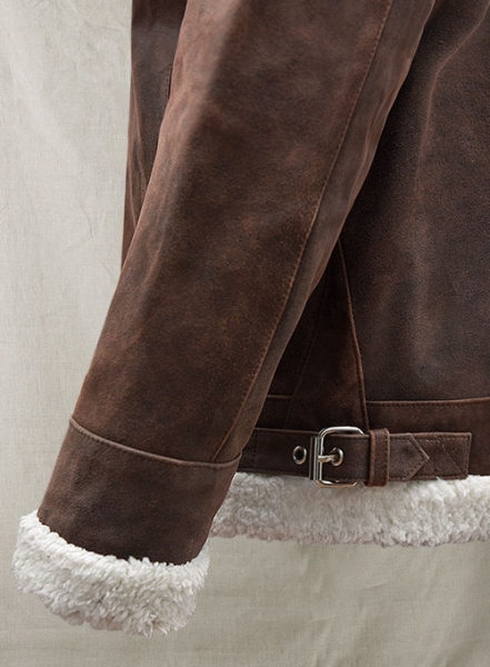 Vintage Brown Aviator Leather Jacket