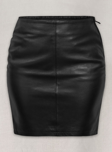 Rihanna Leather Skirt