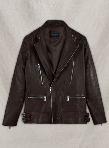 Shotgun Brown Moto Leather Jacket