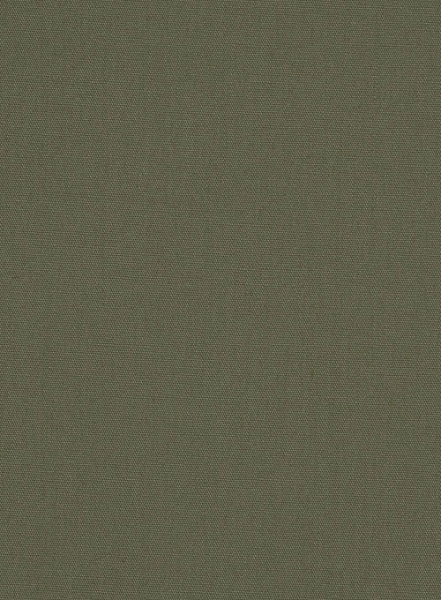 Olive Stretch Poplene Shirt - Half Sleeves