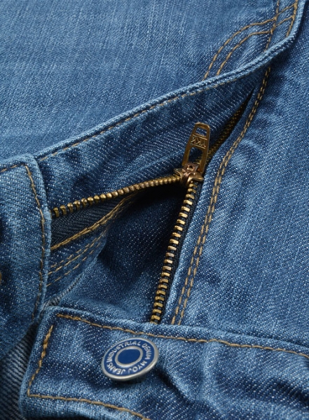 Barbarian Blue Stone Wash Whisker Jeans