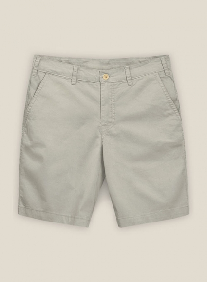 Slate Green Stretch Chino Shorts