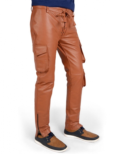 Terrain Brown Drifter Leather Cargo Pants