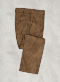 Earthy Brown Stretch Corduroy Pants