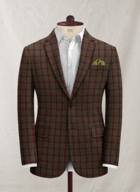 Italian Jacopi Melange Green Tweed Jacket