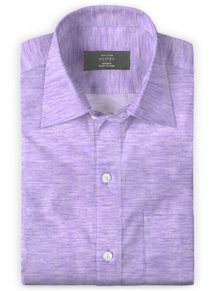Italian Cotton Purple Shirt