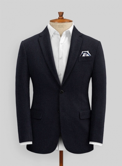 Dark Violet Heavy Tweed Jacket