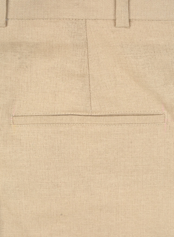 Tropical Beige Linen Pants