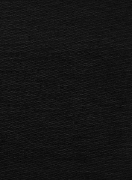 Stripy Black and White Linen Shirt - Half Sleeves