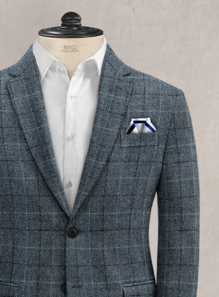 Harris Tweed Puvier Blue Jacket