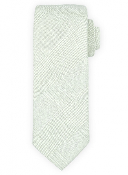 Linen Tie - Hawaiian Summer Green