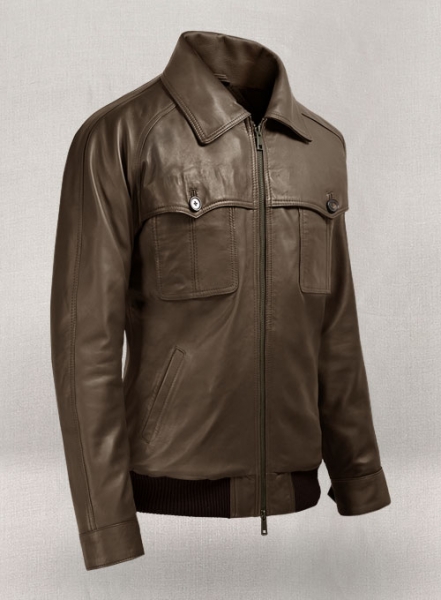Soft Scottish Brown David Leather Jacket #2