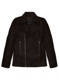 Brown Hannah Quinlivan Skyscraper Leather Jacket