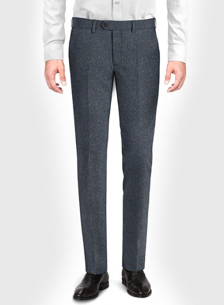 Arc Blue Herringbone Flecks Donegal Tweed Suit