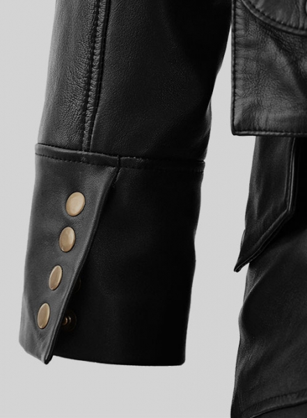 Black Assassin\'s Creed Jacob Frye Leather Long Coat