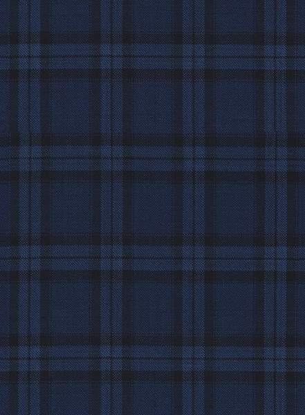 Reda Oterina Blue Checks Wool Jacket