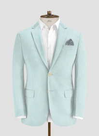 Stretch Summer Sea Blue Chino Jacket