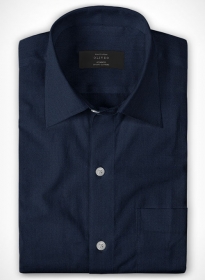 Cotton Stretch Herringbone Doke Shirt - Full Sleeves