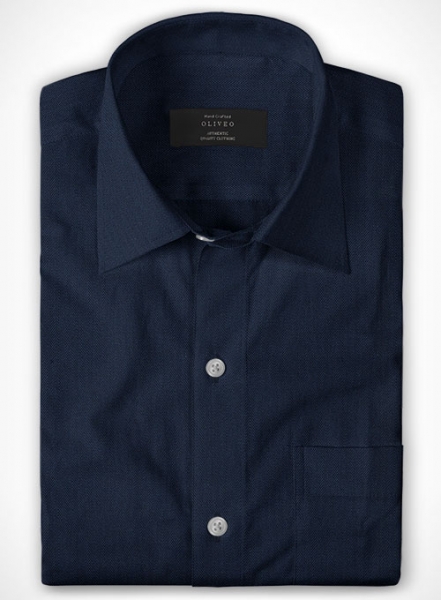 Cotton Stretch Herringbone Doke Shirt - Full Sleeves