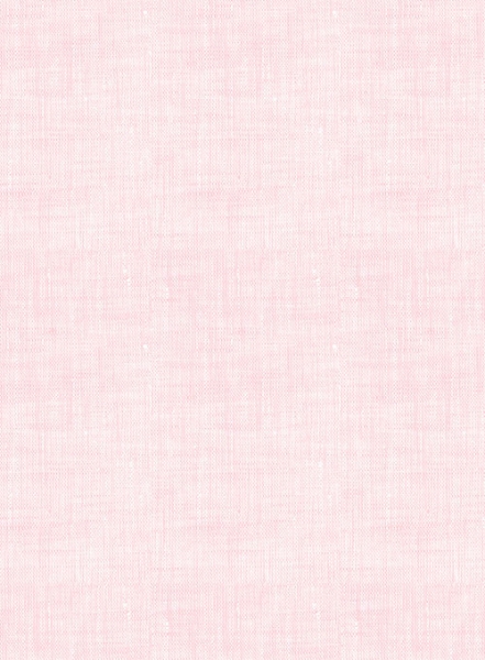 European Pink Linen Shirt - Full Sleeves