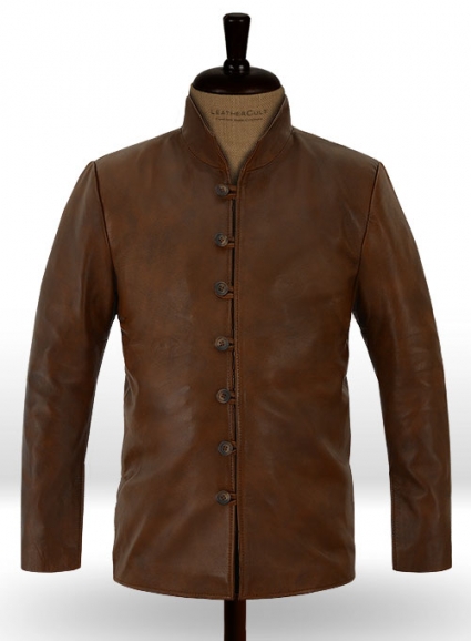 Spanish Brown Tom Riley Da Vinci's Demons Leather Jacket