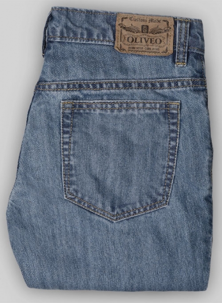 Smokey Blue Jeans - Stone Wash