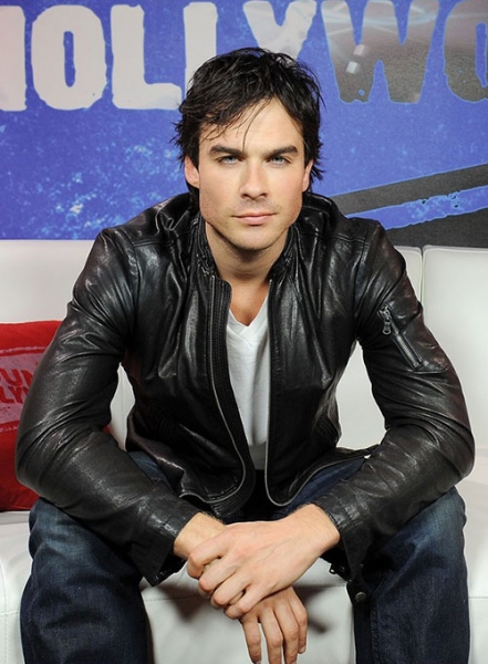 Ian Somerhalder Leather Jacket #1