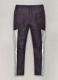 Purple Racer Stripe Leather Jeans
