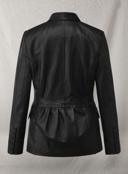 Scarlett Johansson The Winter Soldier Leather Blazer