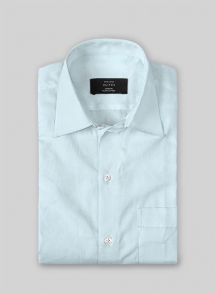Light Blue Stretch Poplene Shirt