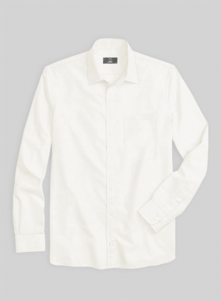 Giza Ivory Cotton Shirt- Full Sleeves