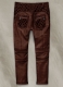 Outlaw Burnt Maroon Leather Pants