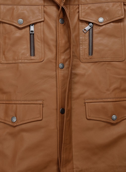 Soft Hunter Tan Leather Jacket # 621