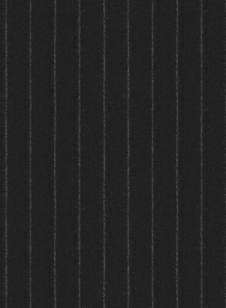 Reda Flannel Stripe Black Pure Wool Jacket