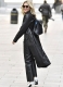 Ashley Roberts Leather Long Coat