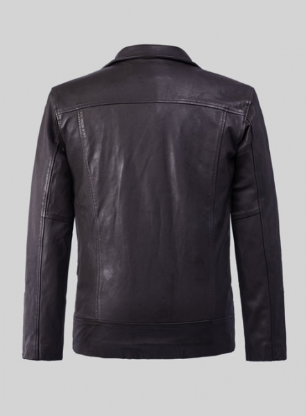 Dauntless Purple Biker Leather Jacket