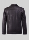 Dauntless Purple Biker Leather Jacket