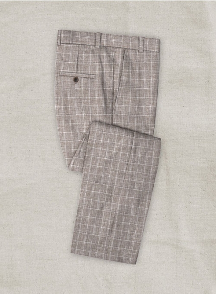 Italian Linen Lusso Brown Suit