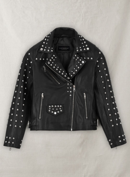 Studded Moto Leather Jacket