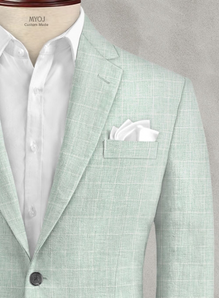 Italian Linen Lusso Summer Green Suit
