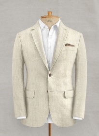 Italian Linen Cavalary Beige Jacket