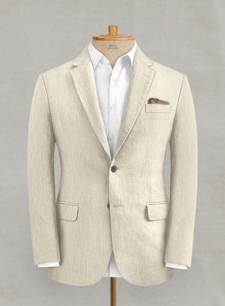 Italian Linen Cavalary Beige Jacket