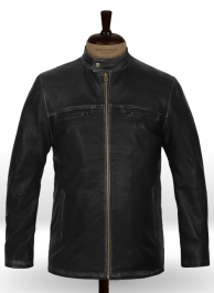 Rubbed Black Aaron Taylor Johnson Godzilla 2014 Leather Jacket
